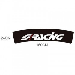 Simoni Racing Αυτοκολλητη Ταινια Παρμπριζ Μαυρη Racing 150x24cm SRFPN