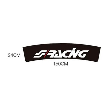 Simoni Racing Αυτοκολλητη Ταινια Παρμπριζ Μαυρη Racing 150x24cm SRFPN