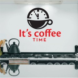 Αυτοκόλλητο Τοίχου - It's coffee time