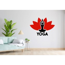 Διακοσμητικό Αυτοκόλλητο Τοιχου Yoga