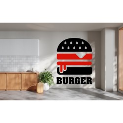 Διακοσμητικό Αυτοκόλλητο Τοίχου Burger